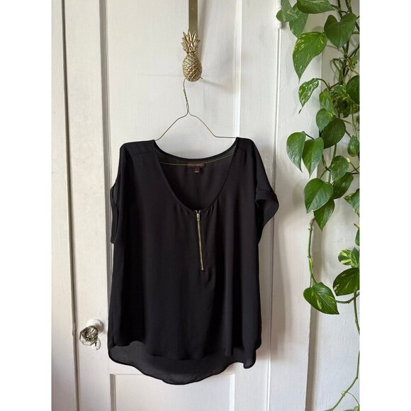 Bold Elements women’s size large black blouse - Picture 1 of 6